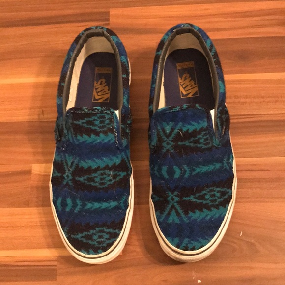pendleton vans slip ons